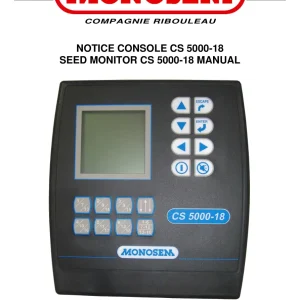 Monosem Cs 5000 18 2013 Parts Manual