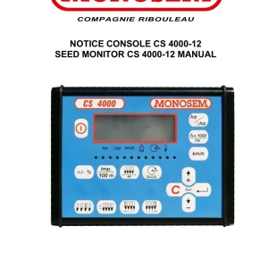 Monosem Cs4000 12 2012 Parts Manual