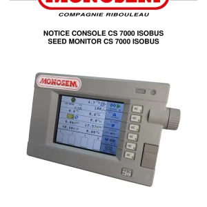 Monosem Cs7000 Isobus 2013 Parts Manual