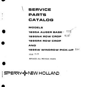 New Holland 1895R4 Parts Manual