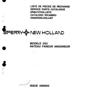 New Holland 253 Parts Manual
