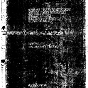New Holland 366 Parts Manual