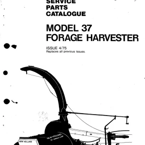 New Holland 37 Parts Manual