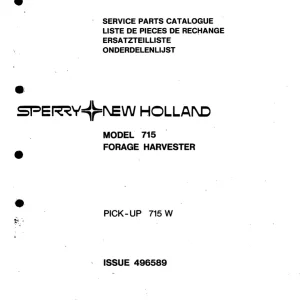 New Holland 715 Parts Manual