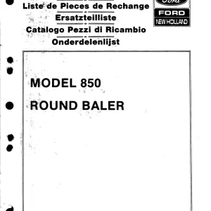 New Holland 850 Parts Manual