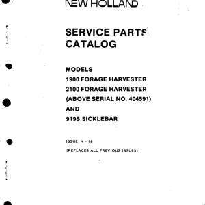New Holland 919S Parts Manual