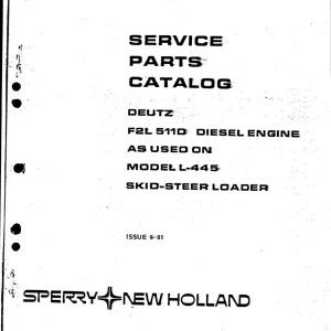 New Holland Deutz F2L511D L 445 Parts Manual