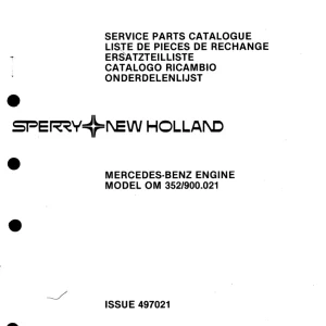 New Holland Mercedes Benz Om 351 900.021 Parts Manual