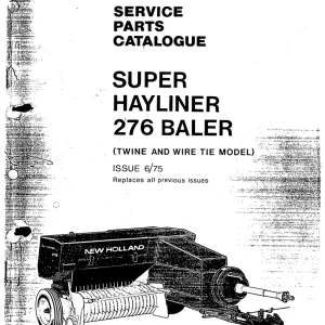 New Holland Hayliner 276 Parts Manual