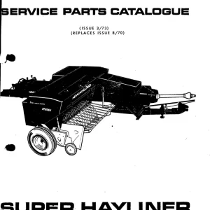 New Holland Hayliner 286 Parts Manual
