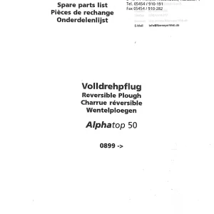 Niemeyer Alphatop 50 2000 Parts Manual