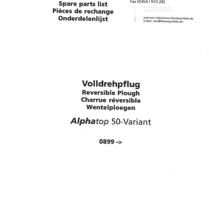Niemeyer Alphatop 50 2000 Parts Manual
