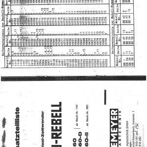 Niemeyer Hr360 360D Parts Manual