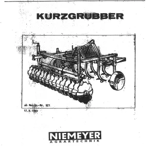 Niemeyer Kg 1983 Parts Manual