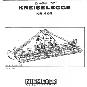 Niemeyer Kr402 1982 Parts Manual