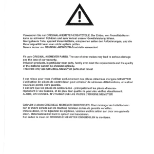 Niemeyer Kr4030 Parts Manual