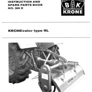 Niemeyer Kronevator Rl Parts Manual