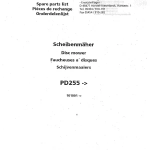 Niemeyer Pd 255 Parts Manual