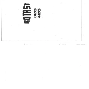 Niemeyer Rotast 320 420 Parts Manual