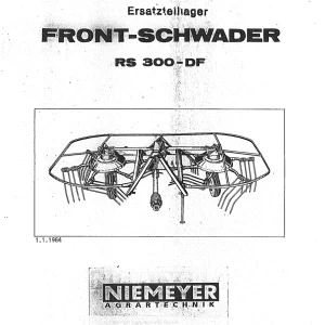 Niemeyer Rs300Df 1984 Parts Manual