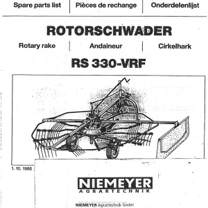 Niemeyer Rs330Vrf 1986 Parts Manual