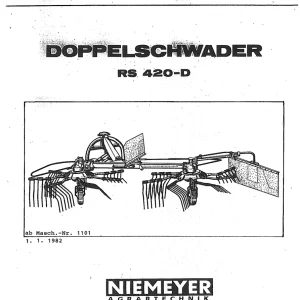 Niemeyer Rs420D 1982 Parts Manual