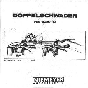 Niemeyer Rs420D 1983 Parts Manual