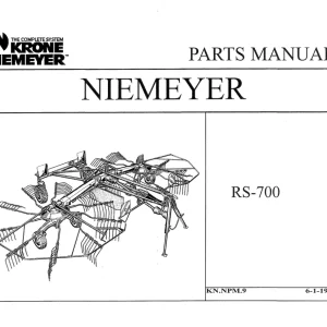 Niemeyer Rs700 1996 Parts Manual