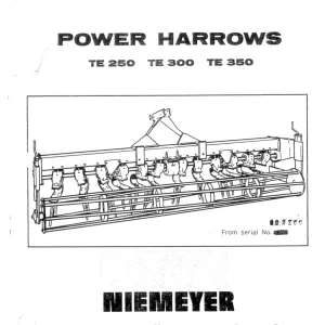 Niemeyer Te250 Te300 Te350 Operators Manual