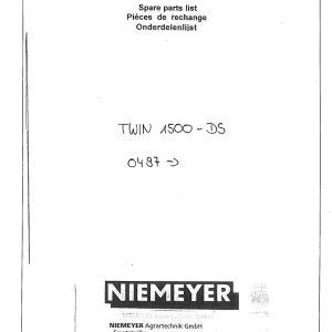 Niemeyer 1.500 Parts Manual