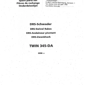 Niemeyer 345Da 2003 Parts Manual