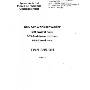 Niemeyer 395Dh 2002 Parts Manual