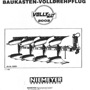 Niemeyer Vollymat 2002 Stein 1980 Parts Manual