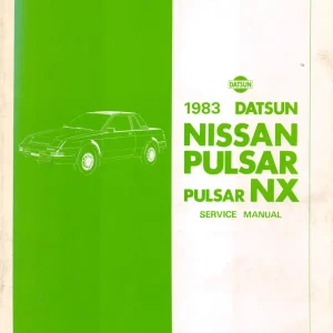 Nissan Pulsar Nx 1983 1983 Service Manual