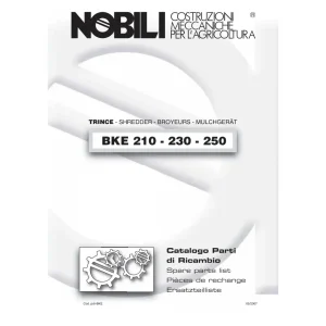 Nobili Bke210 Bke230 Bke250 Parts Manual