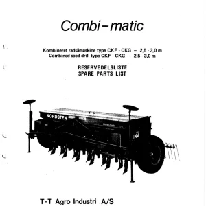Nordsten Ckf Ckg Combimatic Parts Manual