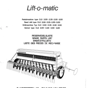 Nordsten Cld 200 225 250 300 Parts Manual