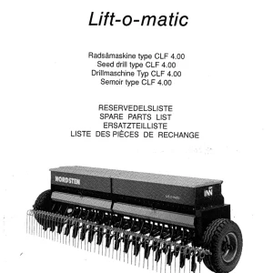 Nordsten Clf 400 Liftomatic Parts Manual