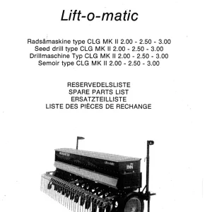 Nordsten Clg Mkll 200 250 300 Parts Manual