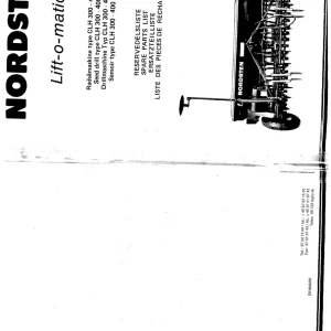 Nordsten Clh 300 400 Liftomatic Parts Manual