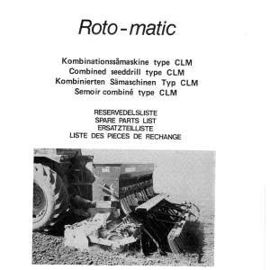 Nordsten Clm 250 300 Rotomatic Parts Manual