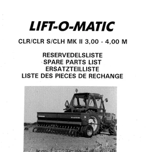 Nordsten Clr Clrs Clh Mkll 300 400 Parts Manual