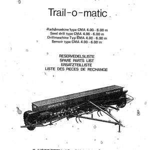 Nordsten Cma 400 600 Trialomatic Parts Manual