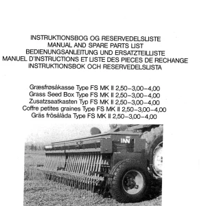 Nordsten Fs Mkll 250 300 400 Parts Manual
