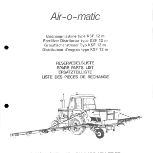 Nordsten Ksf 12M Airomatic Parts Manual