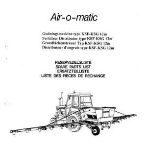 Nordsten Ksf Ksg 1200 Airomatic Parts Manual