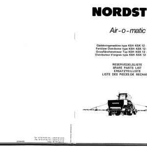 Nordsten Ksh Ksk 12 15 16M Parts Manual