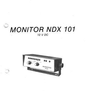 Nordsten Ndx 101 Parts Manual