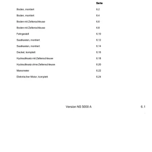 Nordsten Ns 5000 Parts Manual