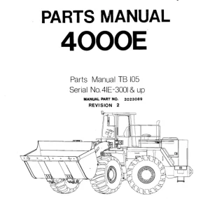 O&K 4000E Parts Manual